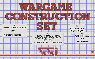Wargame Construction Set screenshot 2 for Atari ST